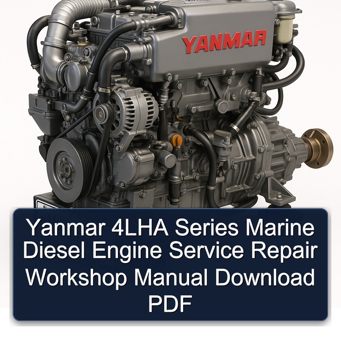 Yanmar 4LHA Series Marine Diesel Engine Service Repair Workshop Manual Download PDF