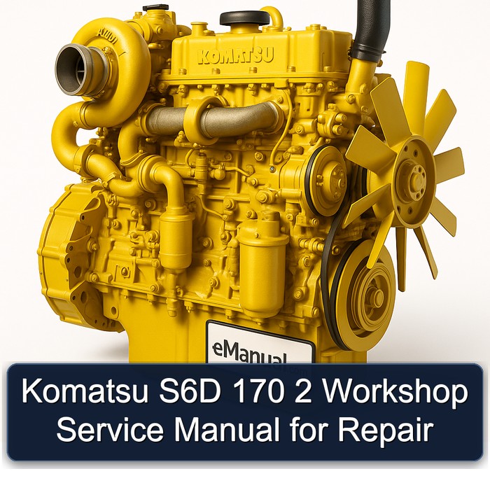 Komatsu S6D 170 2 Workshop Service Manual for Repair 