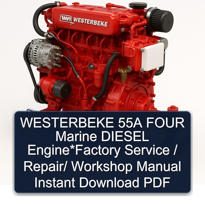 WESTERBEKE 55A FOUR Marine DIESEL Engine*Factory Service / Repair/ Workshop Manual Instant Download PDF