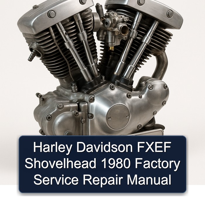 Harley Davidson FXEF Shovelhead 1980 Factory Service Repair Manual 