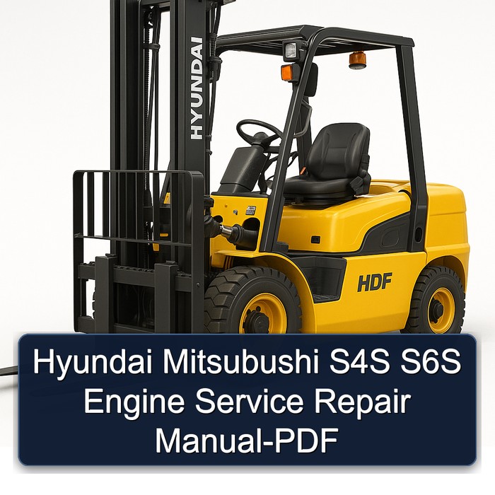 Hyundai Mitsubushi S4S S6S Engine Service Repair Manual-PDF 