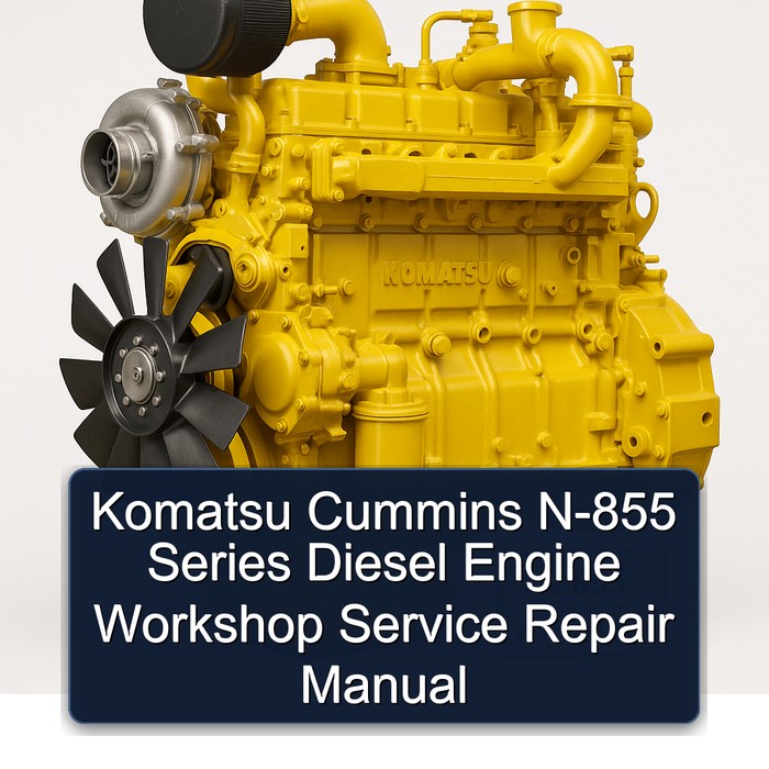 Komatsu Cummins N-855 Series Diesel Engine Workshop Service Repair Manual 