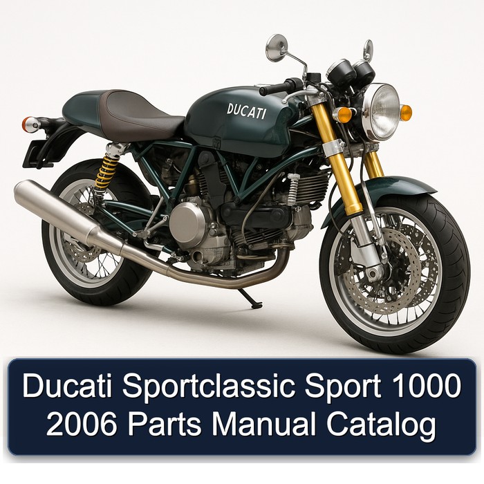 Ducati Sportclassic Sport 1000 2006 Parts Manual Catalog