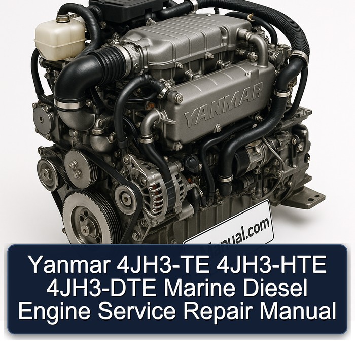 Yanmar 4JH3-TE 4JH3-HTE 4JH3-DTE Marine Diesel Engine Service Repair Manual 
