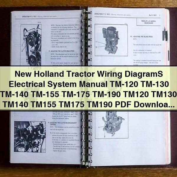 Manual de Diagramas Eléctricos para Tractores New Holland TM-120, TM-130, TM-140, TM-155, TM-175, TM-190