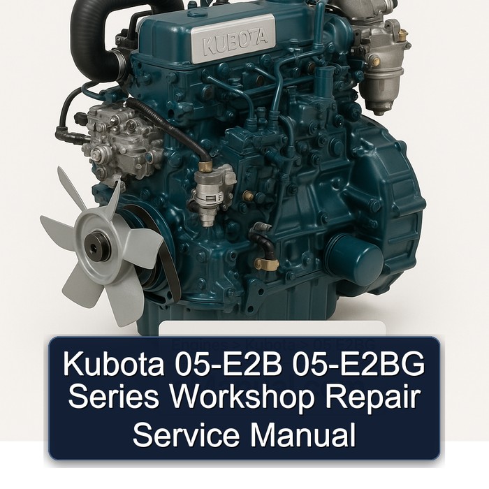 Kubota 05-E2B 05-E2BG Series Workshop Repair Service Manual 