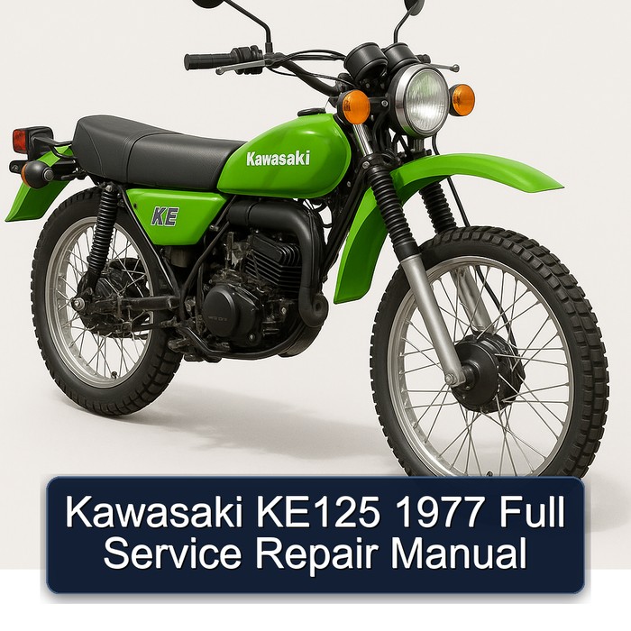 Kawasaki KE125 1977 Full Manual de servicio y reparación