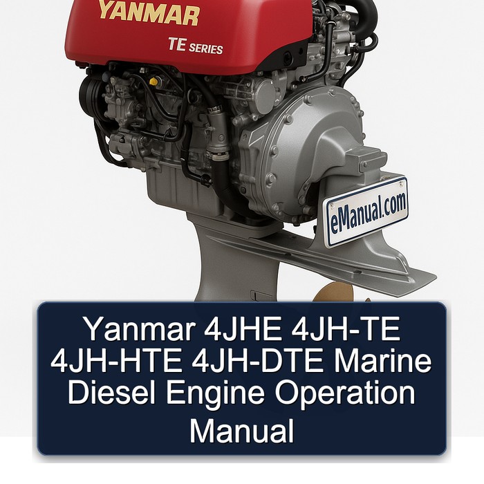 Yanmar 4JHE 4JH-TE 4JH-HTE 4JH-DTE Marine Diesel Engine Operation Manual 