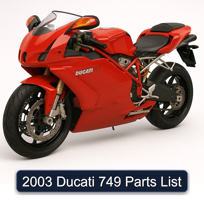 2003 Ducati 749 Parts List